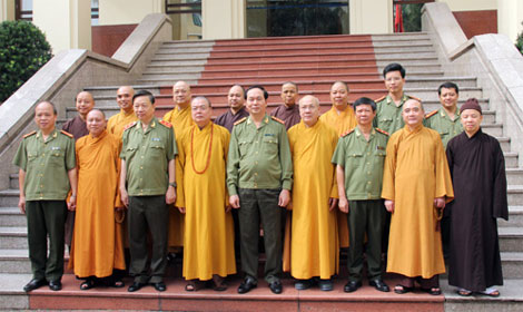 The Central Vietnam Buddhist Sangha congratulates the Ministry of Public Security on the occasion of the 69th founding anniversary of the People’s Public Security